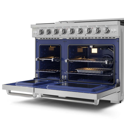 Gordon Ramsay Collection by Thor Kitchen 48 Freestanding Professional Gas Range - RSG48E|Cuisinière à gaz professionnelle indépendante de 48 pouces de la collection Gordon Ramsay par Thor Kitchen - RSG48E