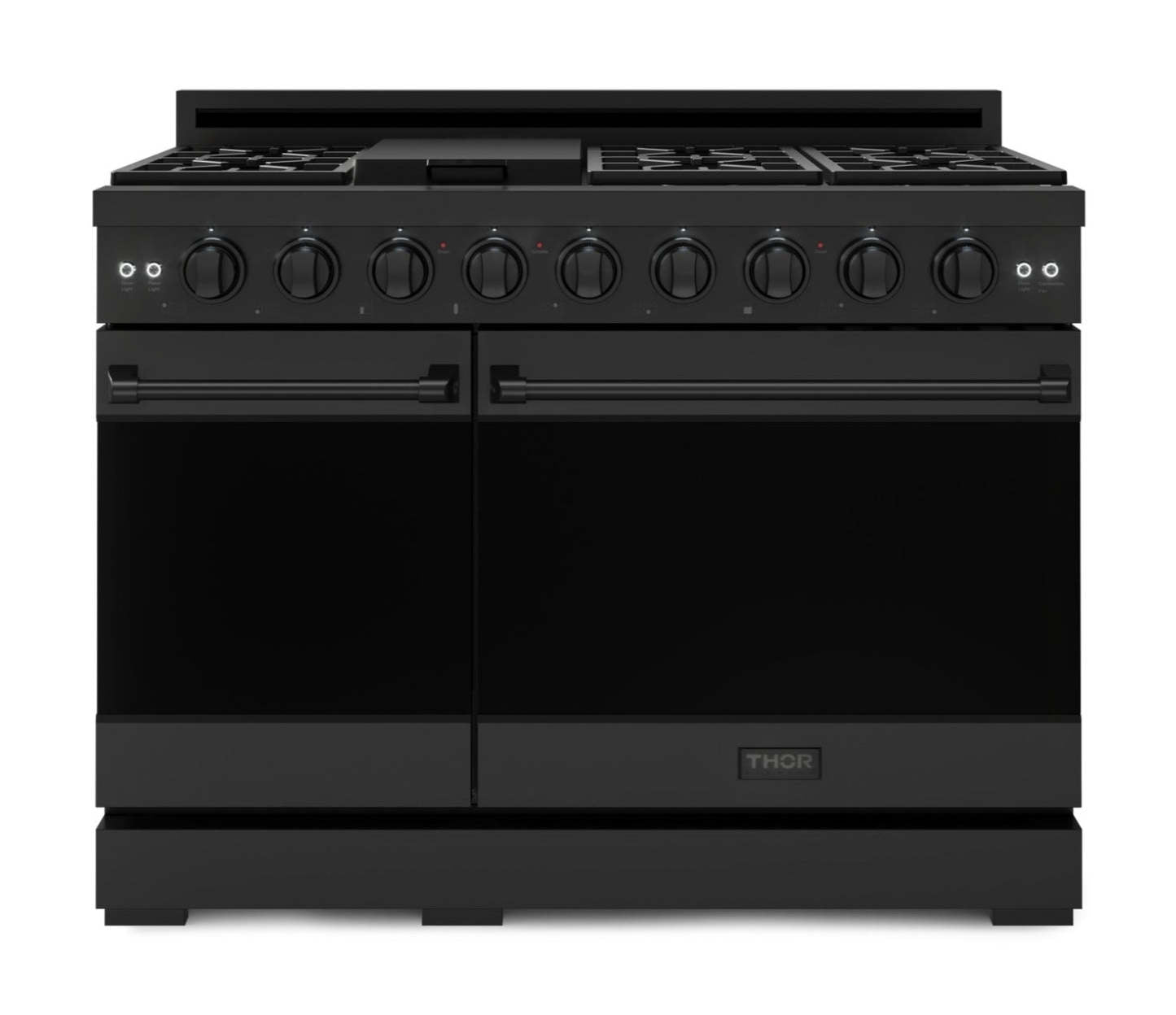 Collection Gordon Ramsay par Thor Kitchen Cuisinière à gaz professionnelle indépendante de 48 pouces - RSG48EB