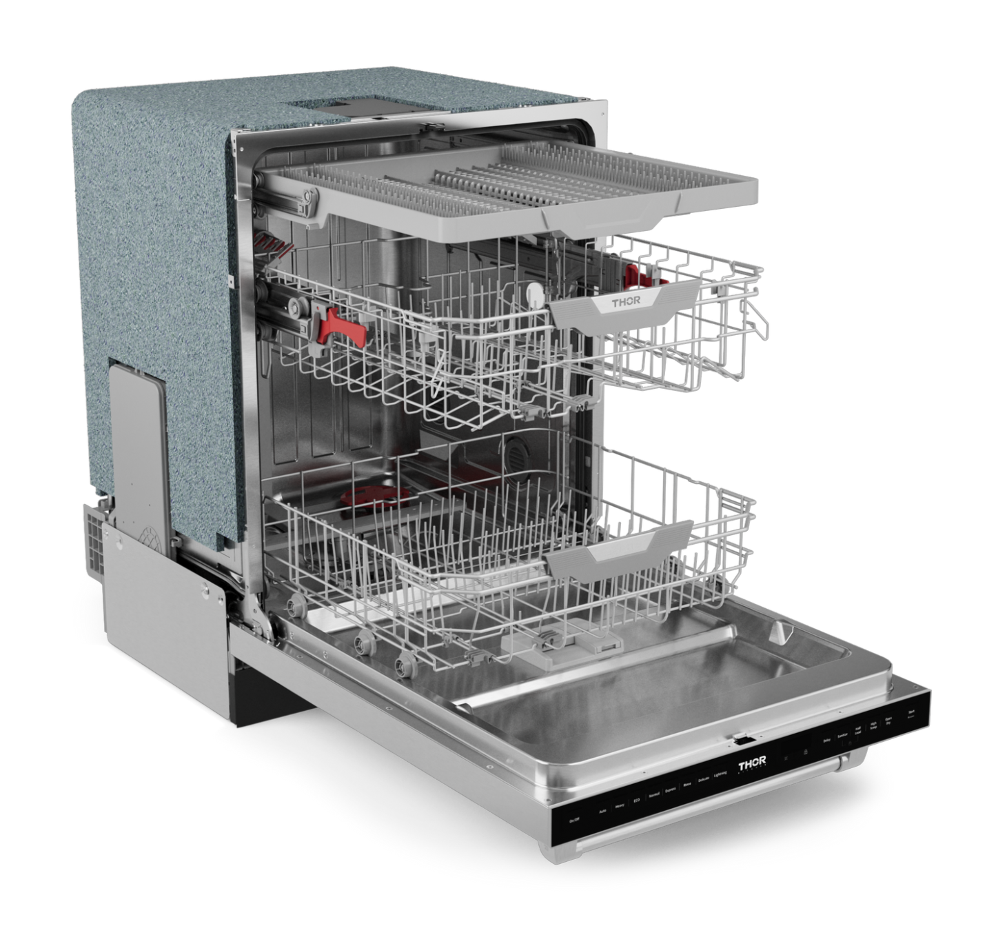 Lave-vaisselle collection Gordon Ramsay de Thor Kitchen de 24 po avec commandes sur le dessus - DW24X8BA99