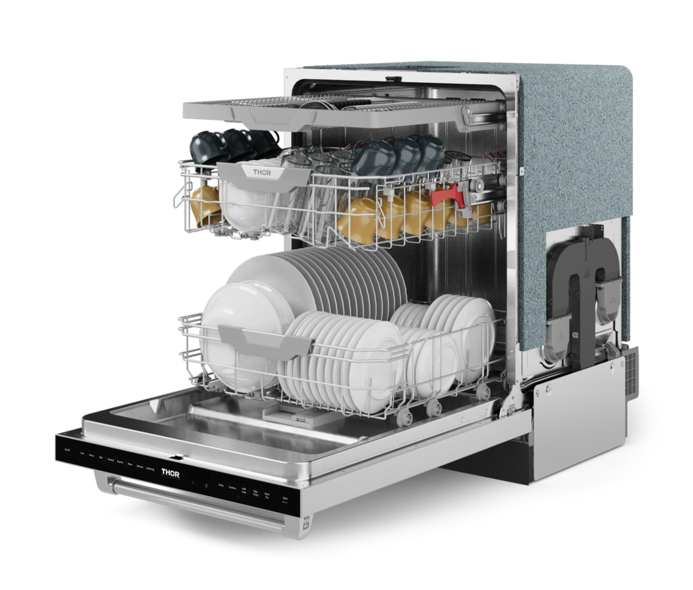 Lave-vaisselle collection Gordon Ramsay de Thor Kitchen de 24 po avec commandes sur le dessus - DW24X8BA99