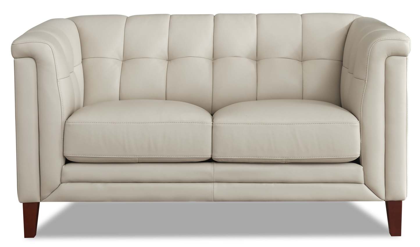 Hydeline Bodie Leather Loveseat - Vanilla|Causeuse Bodie de Hydeline en cuir - vanille