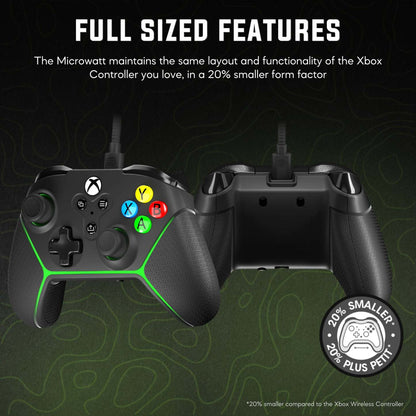 Surge Livewire Xbox Series X/S Microwatt Jr Black Controller|Manette Microwatt Junior Livewire de Surge noire pour consoles Xbox de séries X et S