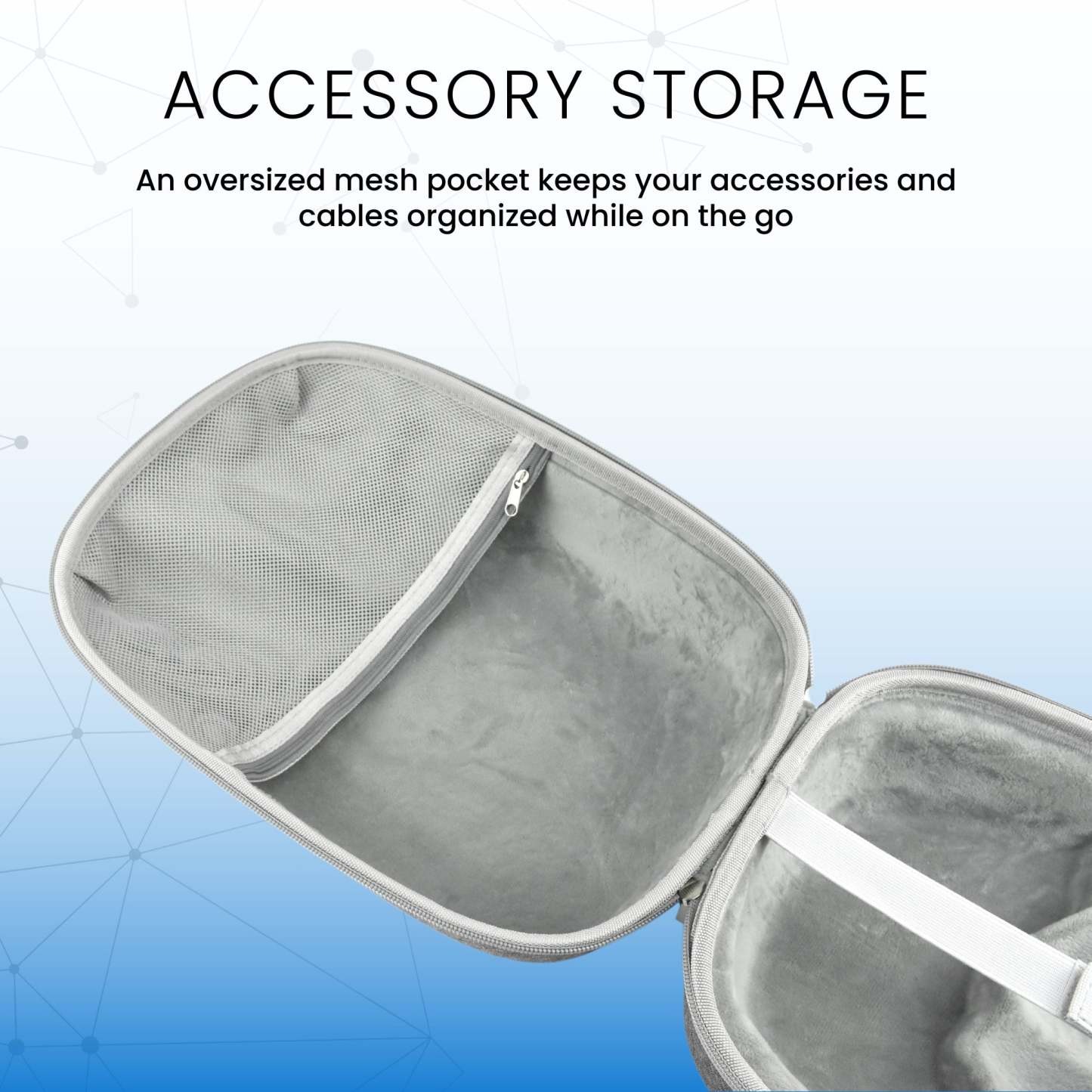 Surge PS5 PS VR2 Grey Headphone Case|Étui Surge gris pour casque de réalité virtuelle PS5 VR2