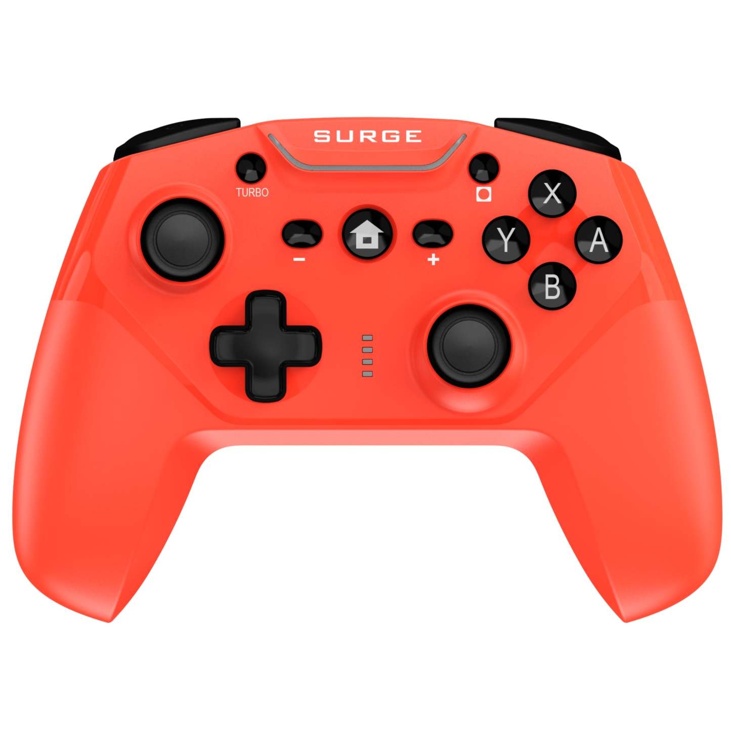 Surge Nintendo Switch Wireless Pro Neon Red Controller|Manette sans fil Pro de Surge rouge fluo pour console Nintendo Switch