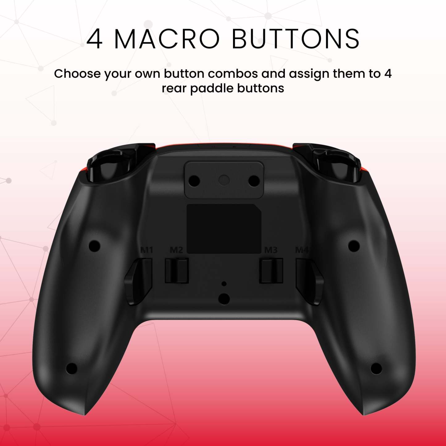 Surge Nintendo Switch Wireless Pro Neon Red Controller|Manette sans fil Pro de Surge rouge fluo pour console Nintendo Switch