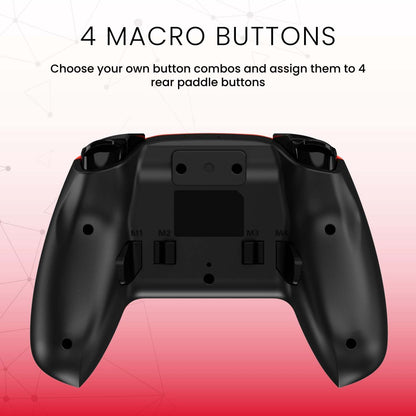 Surge Nintendo Switch Wireless Pro Neon Red Controller|Manette sans fil Pro de Surge rouge fluo pour console Nintendo Switch