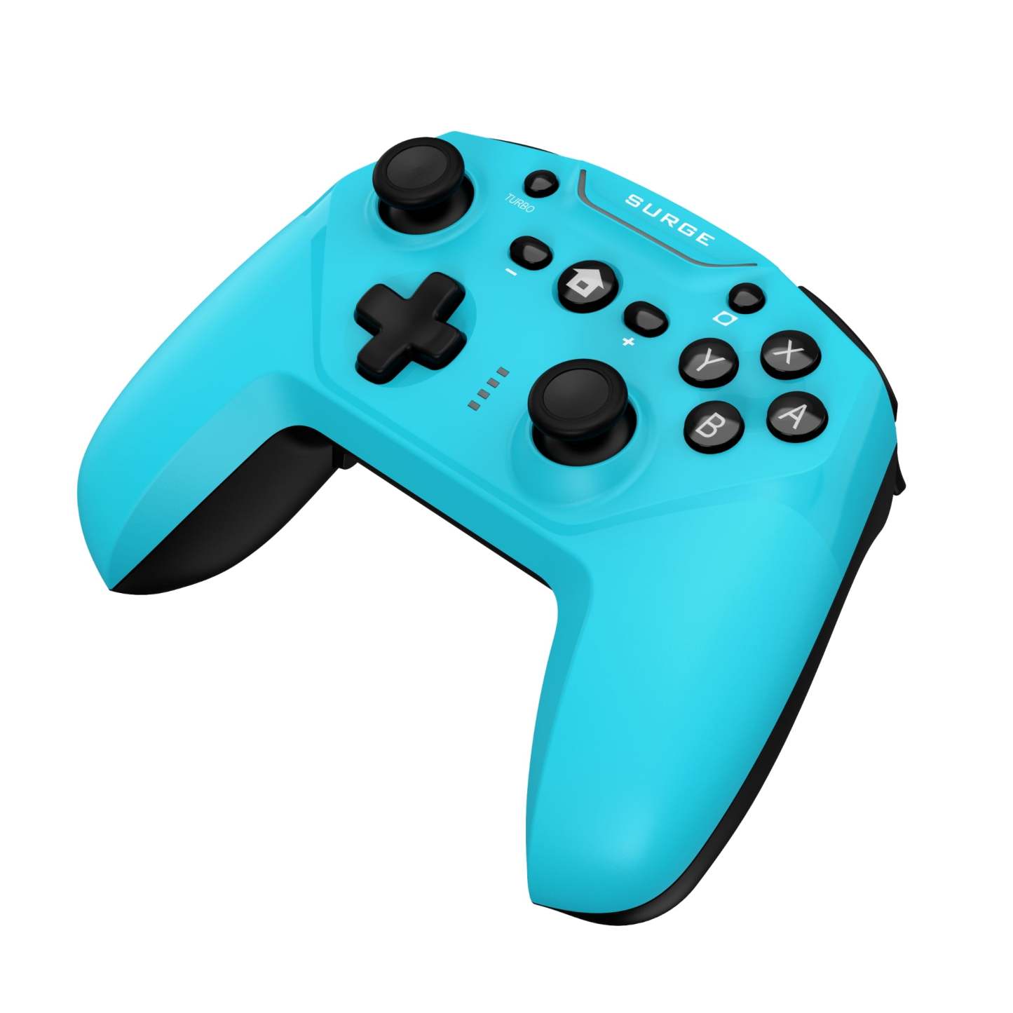 Surge Nintendo Switch Wireless Pro Neon Blue Controller|Manette sans fil Pro de Surge bleu fluo pour console Nintendo Switch