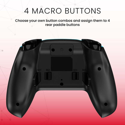 Surge Nintendo Switch Wireless Pro Neon Blue Controller|Manette sans fil Pro de Surge bleu fluo pour console Nintendo Switch