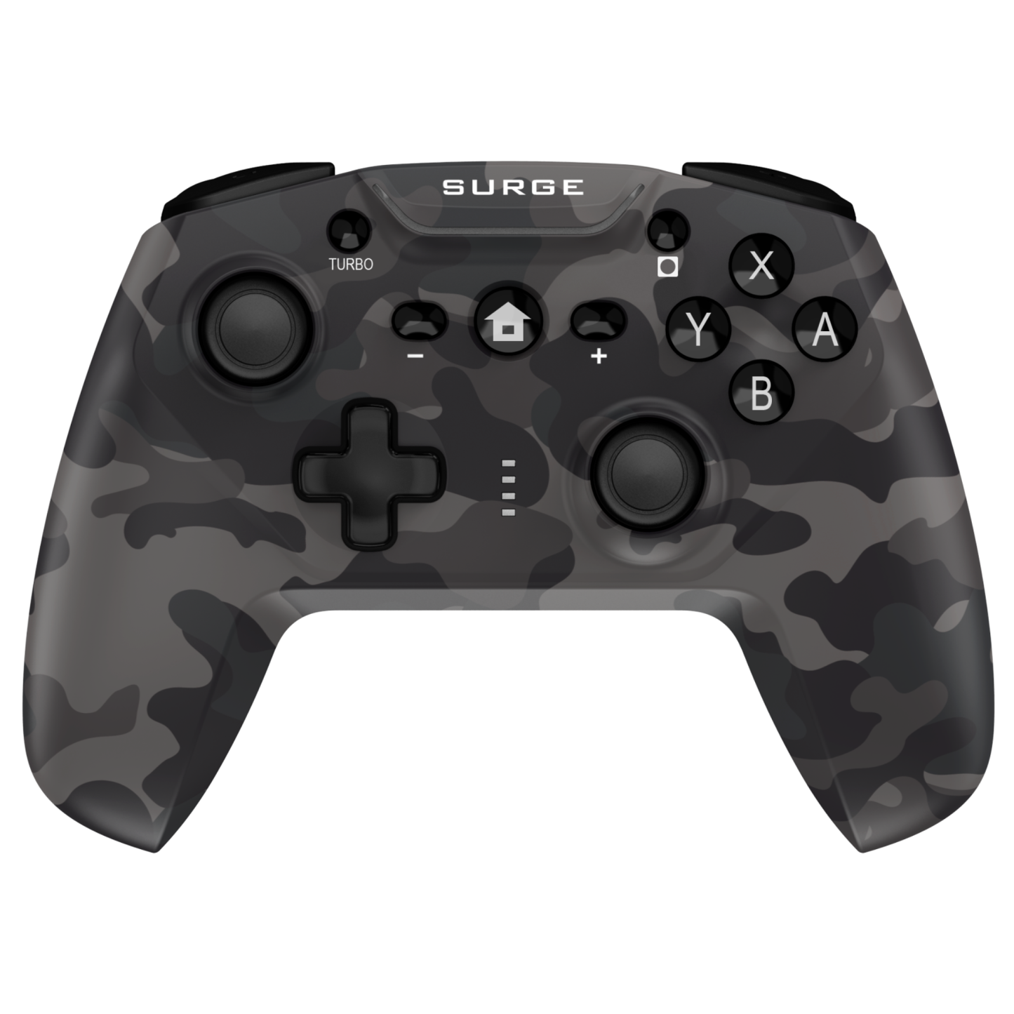 Surge Nintendo Switch Wireless Pro Grey Camo Controller|Manette sans fil Pro de Surge gris camouflage pour console Nintendo Switch
