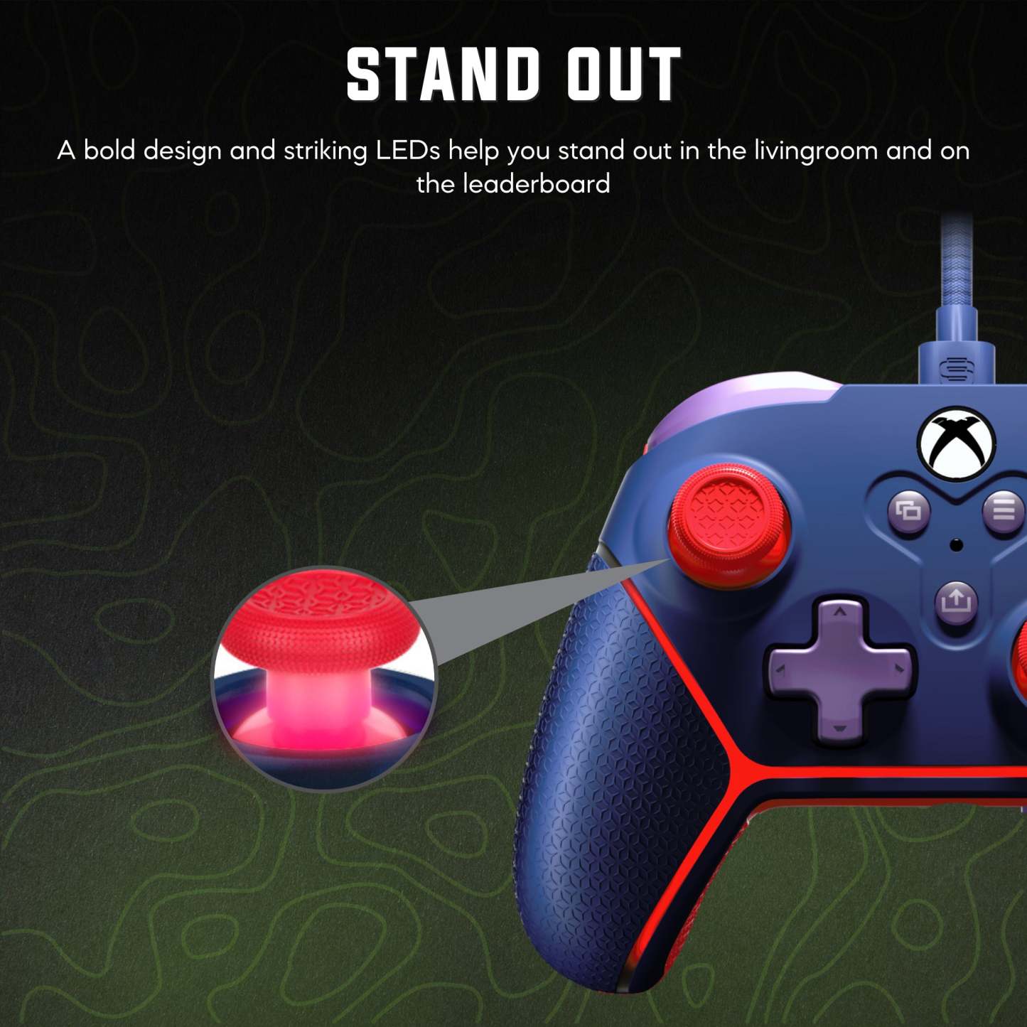 Surge Livewire Xbox Series X/S Microwatt Jr Blue Controller|Manette Microwatt Junior Livewire de Surge bleue pour consoles Xbox de séries X et S