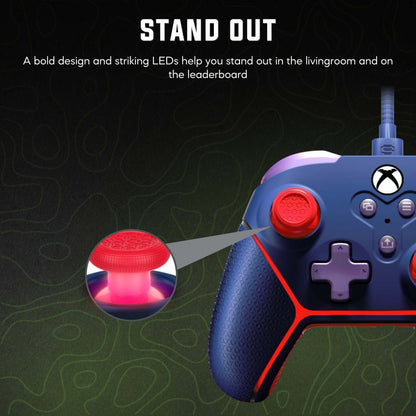 Surge Livewire Xbox Series X/S Microwatt Jr Blue Controller|Manette Microwatt Junior Livewire de Surge bleue pour consoles Xbox de séries X et S