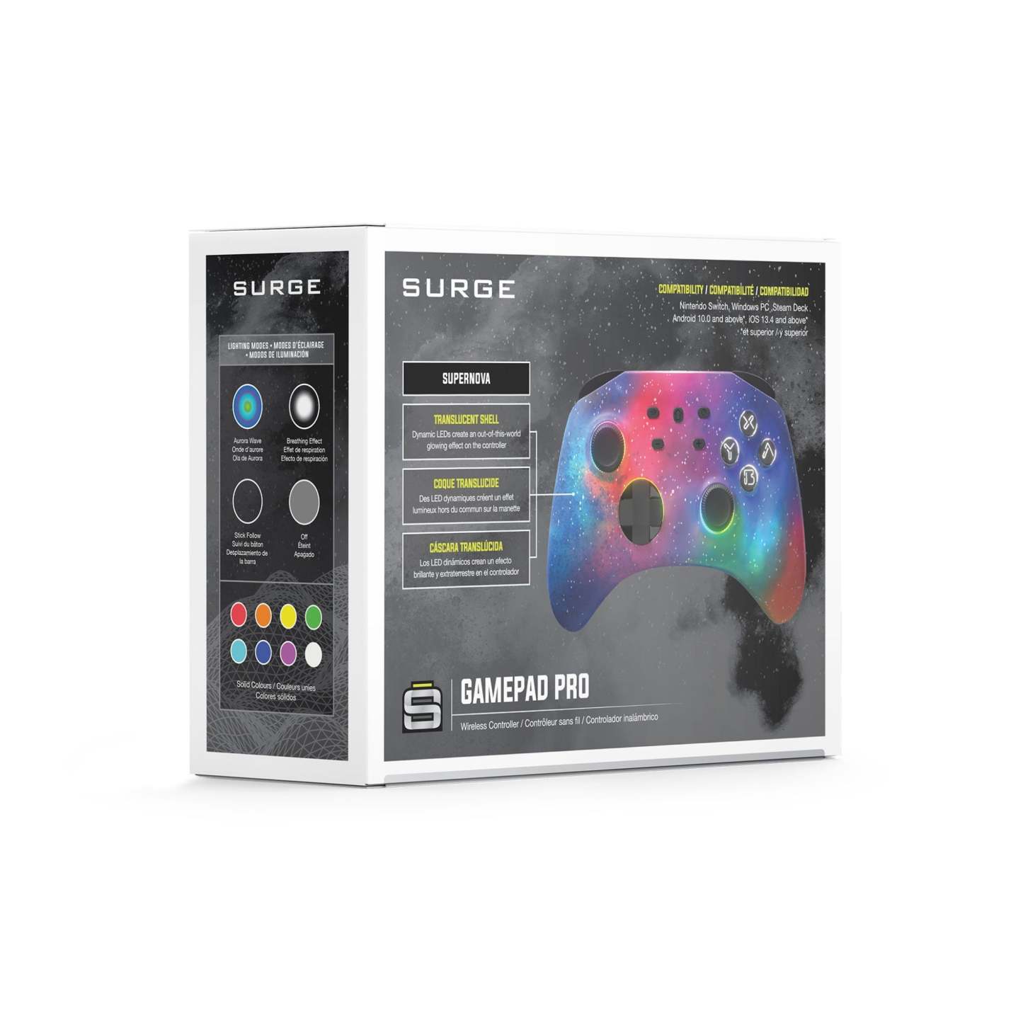 Surge Nintendo Switch Wireless Pro Controller Supernova Edition|Manette sans fil Pro de Surge de série Supernova pour console Nintendo Switch