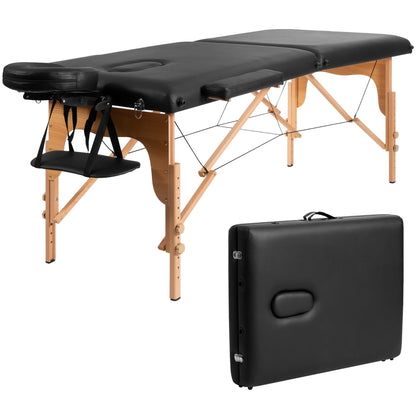 Table de massage portable 84''L, réglable, pour le visage, le spa et le tatouage, avec transport