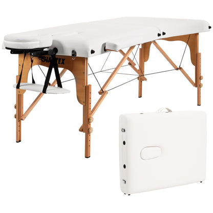 Table de massage portable 84''L, réglable, pour le visage, le spa et le tatouage, avec transport