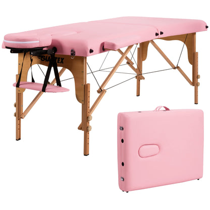 Table de massage portable 84''L, réglable, pour le visage, le spa et le tatouage, avec transport