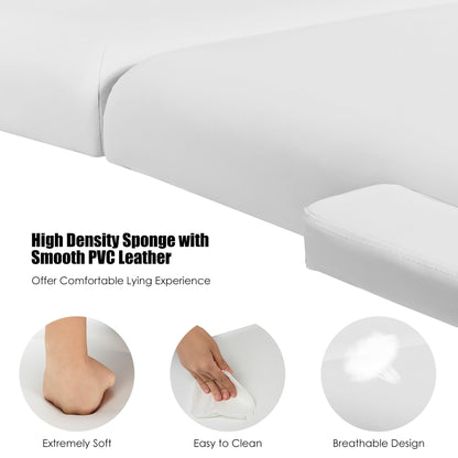 Table de massage portable 84''L, réglable, pour le visage, le spa et le tatouage, avec transport