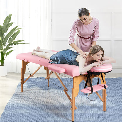 Table de massage portable 84''L, réglable, pour le visage, le spa et le tatouage, avec transport