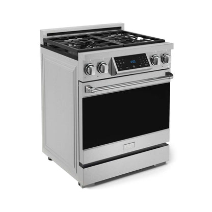 Collection Gordon Ramsay par Thor Kitchen Cuisinière à gaz professionnelle indépendante de 30 po avec panneau inclinable à commande tactile - RSG30|Cuisinière à gaz amovible de style professionnel collection Gordon Ramsay de Thor Kitchen de 30 po - RSG30
