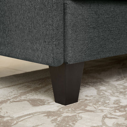 Canapé d'angle en L de 86,22 pouces avec poches de rangement latérales