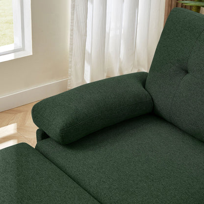 Canapé d'angle en L de 86,22 pouces avec poches de rangement latérales