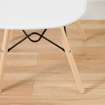 Chaise de bureau de style Eiffel Annexe - Blanc pur | Chaise de bureau Annexe style tour Eiffel - blanc solide | D83GX5VQ