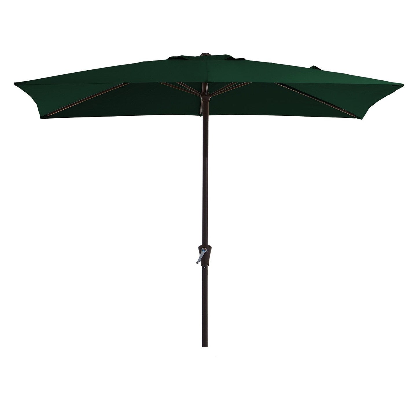 Parasol rectangulaire de terrasse 2,4 x 3 m avec manivelle et inclinaison, résistant aux UV