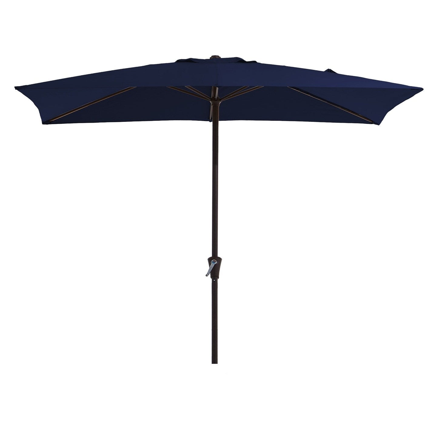 Parasol rectangulaire de terrasse 2,4 x 3 m avec manivelle et inclinaison, résistant aux UV