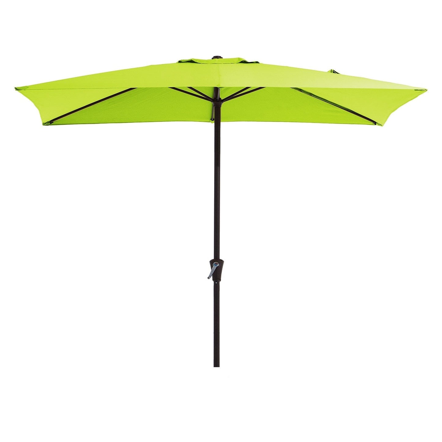 Parasol rectangulaire de terrasse 2,4 x 3 m avec manivelle et inclinaison, résistant aux UV