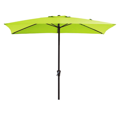 Parasol rectangulaire de terrasse 2,4 x 3 m avec manivelle et inclinaison, résistant aux UV