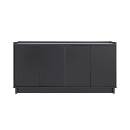 Prepac Simply Modern 4-Door Console Buffet - Noir|Console Simply Modern de Prepac à 4 portes - noire