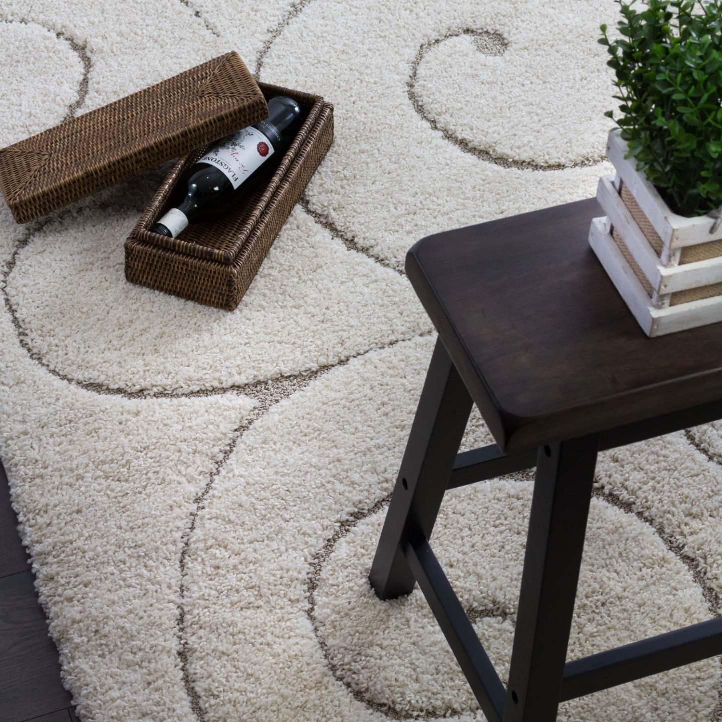 Carpette Oakville Flora crème 4 x 6