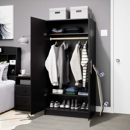 Armoire-penderie Elite 32 - Noir|Armoire-penderie Elite de 32 po - noire