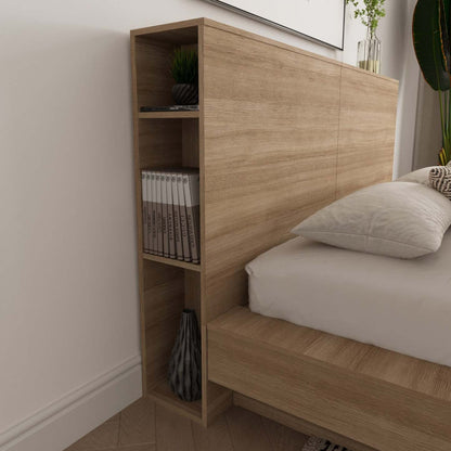 Nordika Marconi Queen Headboard - Brown Oak|Tête de lit Marconi Nordika - chêne brun