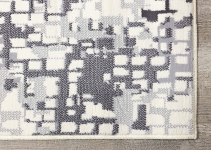 Tapis pixelisée Florence pour l'intérieur - 4 pi 7 po x 6 pi 7 po