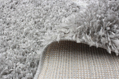 Helma Losange Gris Clair Shag 6'7 X 9'6 Area Rug|Carpette à poil long Helma Losange gris clair 6 pi 7 po x 9 pi 6 po|D86FWZ63