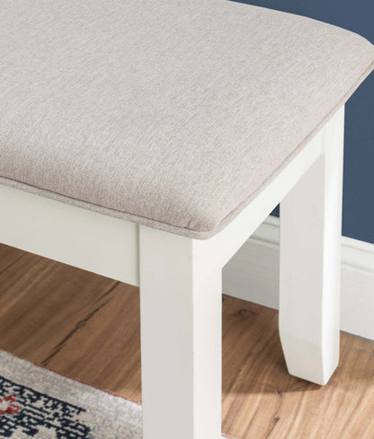 Jane Fabric Storage Dining Bench - Grey|Banc de salle à manger Jane en tissu avec rangement - gris