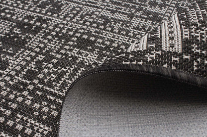 Tapis Joni Noir - 4'4 X 6'5 |Carpette Joni noire - 4 pi 4 po x 6 pi 5 po