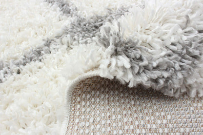 Carpette à poil long Helma Diamond crème 3 pi 11 po x 5 pi 11 po|D86F75LO