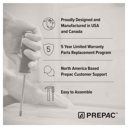 Armoire de rangement Elite Accent avec portes à panneaux et 3 tablettes - Blanc rustique |Armoire d'appoint de rangement Elite avec portes à panneaux et 3 tablettes - blanc rustique