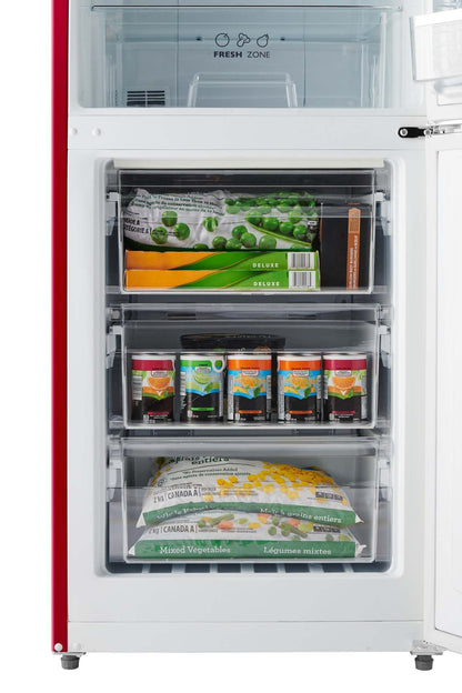 io 11 Cu. Fort. Réfrigérateur rétro à congélateur en bas - ALBR1372R-R | Réfrigérateur rétro iio de 11 pi³ à congélateur inférieur - ALBR1372R-R | ALBR13RR