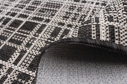 Tapis Panthea noir - 66 x 201 cm | Tapis de zone Panthea noir - 66 x 201 cm