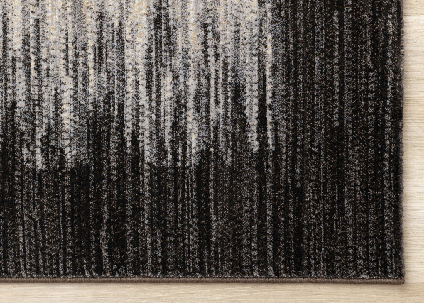 Tapis Amelia Dense Black Beige Border Area Rug - 7'10 x 10'10|Carpette dense Amelia noire et beige à motif de bordure - 7 pi 10 po x 10 pi 10 po