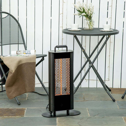 Outsunny Chauffe-terrasse Électrique Avec Éblouissement Ultra-faible Et 6 Réglages De Chaleur, 1200w Alliage D'Aluminium Frees|Outsunny Electric Patio Heater With Ultra-faible Eblouissement Et 6 Réglages De Chaleur, 1200w Aluminum Alloy