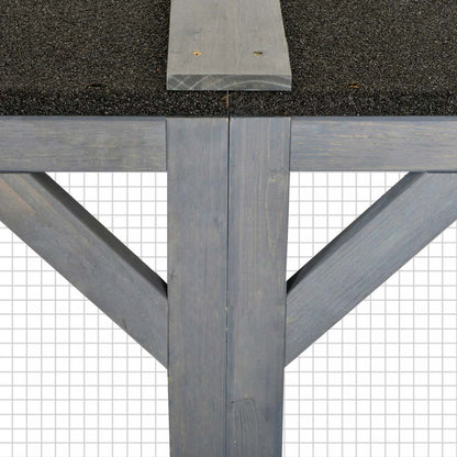 Pawhut Cat Cage Indoor Catio Outdoor Cat Enclosure Pet House Small Animal Clapier pour lapin, chaton, | Pawhut 71 X 31.5 X 44 Cage Pour Chats Intérieur Extérieur Maison En Bois Pour Petits Animaux Clap