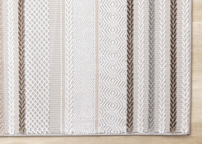 Tapis d'intérieur rayé London - 5'3 x 7'7|Carpette London à rayures pour l'intérieur - 5 pi 3 po x 7 pi 7 po