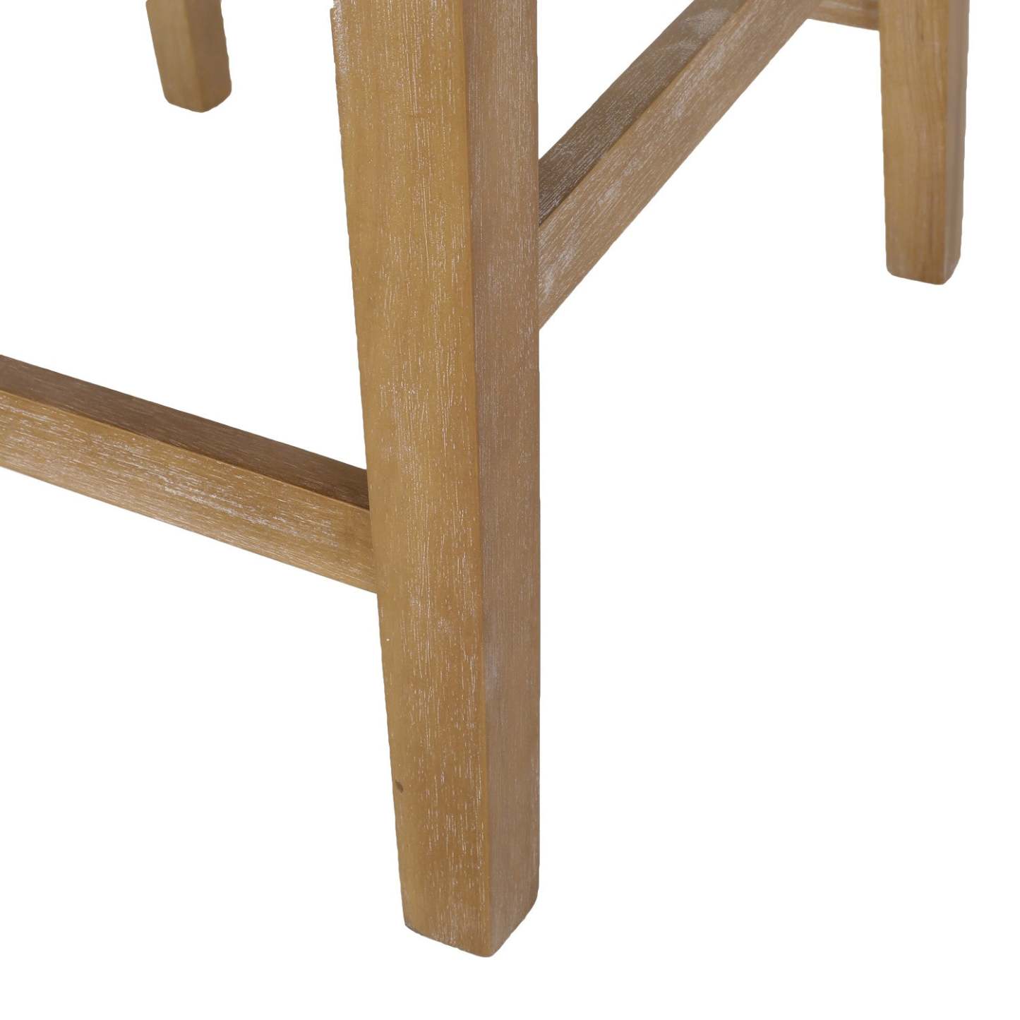 Gabrielle 26 Seat Height Counter Stool With Upholstered Fabric And Solid Wood Legs - Brown | Tabouret De Comptoir Gabrielle Hauteur D’assise 66 cm – Tissu Rembourre Et Pieds En Bois Massif - Brun