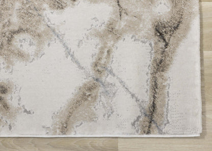 Tapis d'intérieur en marbre London - 7'10 x 10'6|Carpette London à motif marbré pour l'intérieur - 7 pi 10 po x 10 pi 6 po