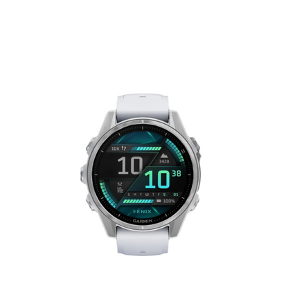 Garmin Fēnix 8 Amoled Smartwatch 43mm - Gps, Compas, Gyroscope Et Altimètre Barométrique Argent | Montre Connectée Garmin Fēnix 8 Amoled 43mm - Gps, Boussole, Gyroscope Et Altimètre Barométrique