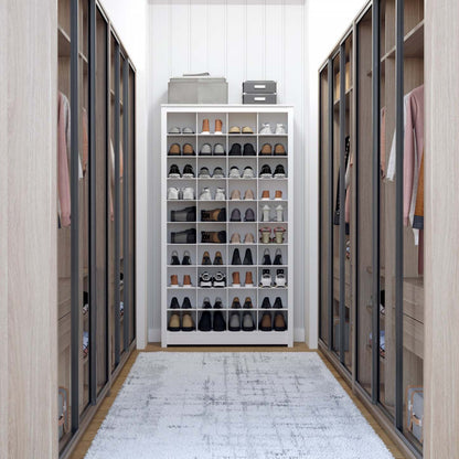 Prepac 40 Pair Shoe Storage Rack - White|Support de rangement de Prepac pour 40 paires de chaussures - blanc