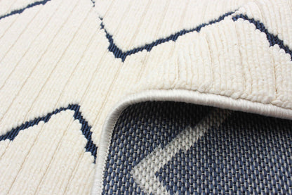 Tapis Kimi Bleu-Ivoire 2'8 x 4'11|Carpette Kimi bleueivoire 2 pi 8 po x 4 pi 11 po|D86FDJ64